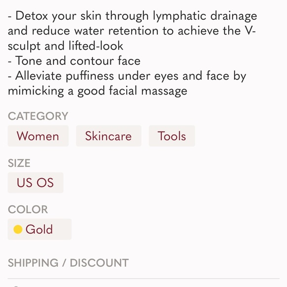 BNIB SKIN INC. SCULPT LIFT BAR 24K GOLD. - Picture 8 of 10